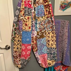 Colorful Patchwork Harem Pants